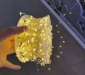 PISCA LUZ DE ADA EN CARRETE 20M 800LAMPARA LUZ CALIDA 220V