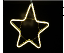ESTRELLA DECORATIVO LUZ LED 30CM-220V LUZ CALIDA