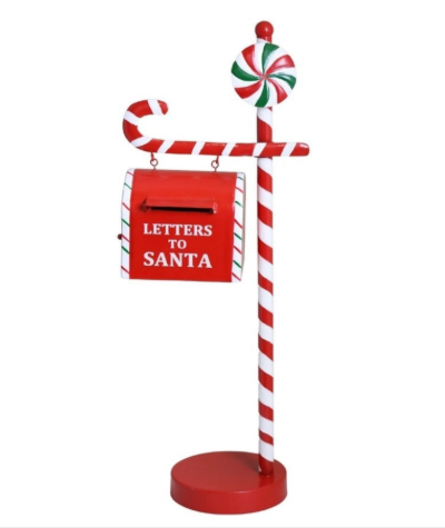 POSTE BUZON DECORATIVO NAVIDEÑO 20*12.5*51CM