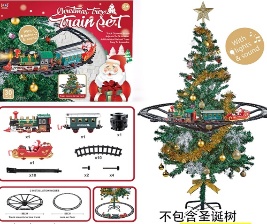 TRENSCITO DE VIA NAVIDEÑO ARBOL 86CM MUSICAL