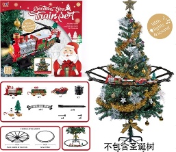 TRENSCITO DE VIA NAVIDEÑO ARBOL 86CM MUSICAL