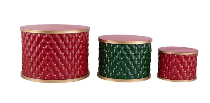 MESA DECORATIVO NAVIDEÑO 50*35CM-39*28CM*29*20CM 3PC