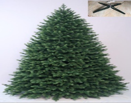 ARBOL NAVIDEÑO DE 400cm AUTOMATICO 7756 GALHOS con patas triangulares de 120 cm