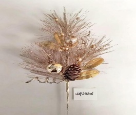 ACABAMENTOS DORADO C/PINO Y CASCAVEL 60CM