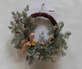 GUIRNALDA NAVIDEÑO DE SAUCE 45CM CON HOJA DE PINO