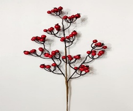 ACABAMENTO RAMA CON FRUTOS ROJOS 51CM