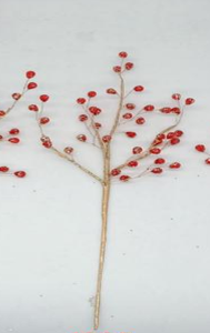 ACABAMENTO 40CM RAMAS FRUTOS ROJOS