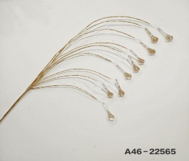 ACABAMENTO RAMA DORADO CON CAIRELES MOD GOTAS 95CM
