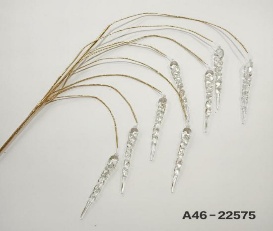 ACABAMENTO RAMA DORADO CON CAIRELES MOD GOTASDE HIELO 98CM