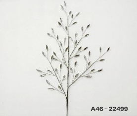 ACABAMAENTO RAMA STRAS PLATEADA 76CM