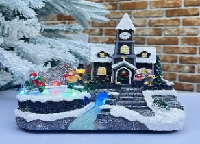 VILLA NAVIDEÑA DECORATIVO CASTILLO 18.5*11.0*19.0cm