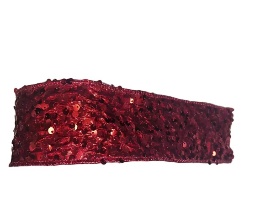 CINTA DECORATIVA NAVIDEÑA ROJO CON LENTEJUELAS 6.3CM*9M