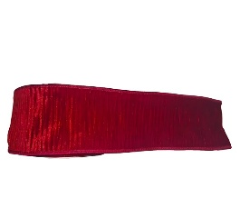 CINTA NAVIDEÑA DECORATIVA ROJO AVELUDADO 6.3*9M AVELUDADO