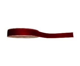 CINTA NAVIDEÑA DECORATIVA 1CM*9M ROJO AVELUDADO