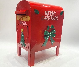 BUZON DECORATIVO NAVIDEÑO LATAO 30*20*50CM