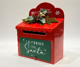 BUZON DECORATIVO NAVIDEÑO LATAO 22*11*33.5CM
