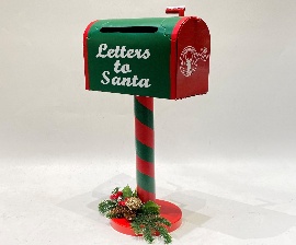 POSTE BUZON 22*10*51CM DECORATIVO NAVIDEÑO