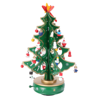 NAVIDEÑO DECORATIVO ARBOL MUSICAL 13.5*26CM