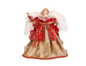 ANGEL DECORATIVO PARA PUNTA DE ARBOL 40CM