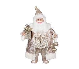BONECO PAPA NOEL 60CM DECORATIVO NAVIDEÑO CHAMPAGNE