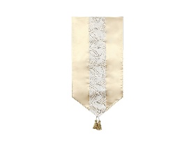 CAMINERO DECORATIVO NAVIDEÑO CHAMPAGNE 42*180CM