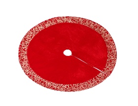 TAPETE PARA ARBOL DECORATIVO ROJO 110CM