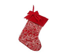 BOTA DECORATIVO NAVIDEÑO ROJA 45CM