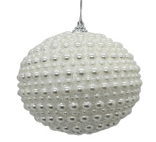 BOLA DECORATIVO PERLA NAVIDEÑO 15CM-1PC