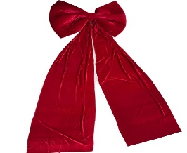 LAZO DECORATIVO NAVIDEÑO ROJO GDE 65*180CM