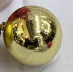 BOLA NAVIDEÑO DECORATIVA LISO DORADO 25CM 1PC