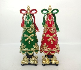 ARBOL DECORATIVO DE MESA NAVIDEÑO COLORES MIXTOS 9.4*9.3*30.2CM
