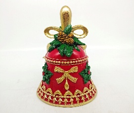 CAMPANA NAVIDEÑO DECORATIVO 13.5*13.5*20CM
