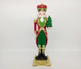 SOLDADO NAVIDEÑO CASCANUECES DE RESINA 11.2*10*40.7CM