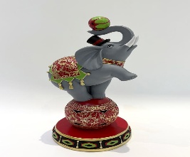 Elefante pequeño con patrón decorativo navideño circus 13.5*12.4*29cm