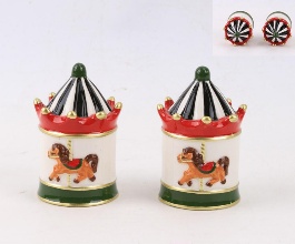 Juego porta sal y pimienta para carpa de circo, 2 PCS/SET
