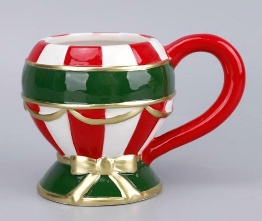 TAZA DECORATIVO CIRCUS NAVIDEÑO 16*11*12CM