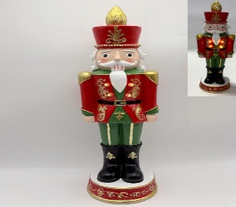 SOLDADO CASCANUECES CON LUZ DECORATIVO NAVIDEÑO 15*13.6*51.2cm