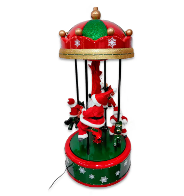 CARRUCEL NAVIDEÑO DECORATIVO PAPA NOEL 110CM