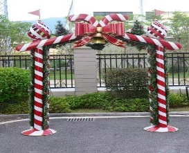 ARCO NAVIDEÑO DECORATIVO 242*53*270CM HOJALATA