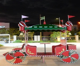 CARRUAJE NAVIDEÑO DECORATIVO 267*130*280cm DE HOJALATA
