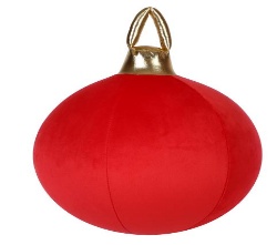 BOLA NAVIDEÑA DECORATIVO INFLABLE 30CM