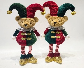 BONECO OSO CIRCUS DECORATIVO NAVIDEÑO 23*12*54CM
