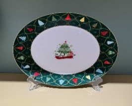 PLATO PRINCIPAL 26CM PORCELANA NAVIDEÑO
