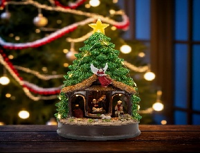 PESEBRE DE ARBOL NAVIDEÑO 15*14,5*25cm