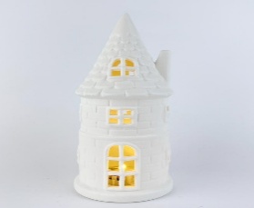 DECORATIVO NAVIDEÑO GRANERO CON LUZ 8*8*18CM