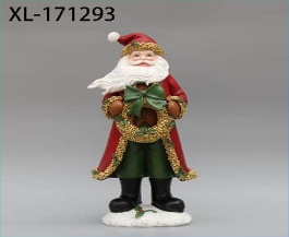 PAPA NOEL DE RESINA 16.8*15.8*36.5CM NAVIDEÑO