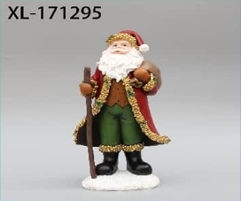 PAPA NOEL DE RESINA 12.6*10.7*26.5CM NAVIDEÑO