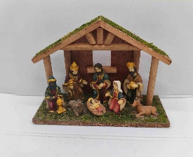 PESEBRE CASA MADERA 25*9*17CM NAVIDEÑO