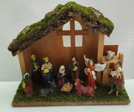 PESEBRE CASA MADERA 25*9*18CM NAVIDEÑO