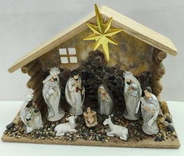 PESEBRE CASA MADERA 35*12*21.5cmNAVIDEÑO